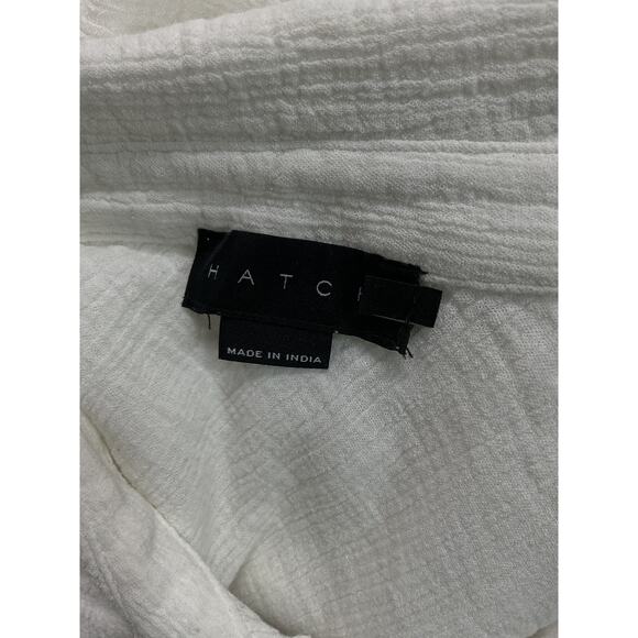 Hatch 'The Aubrey' White Short Sleeve Shirt Size 4 - Picture 4 of 5